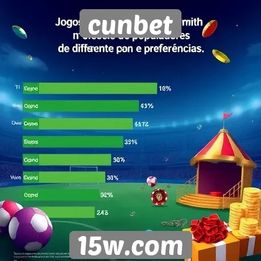 Estatísticas de jogos populares no site cunbet